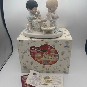 1998 Members Only Precious Moments How Can Two Work Together 20th Anniversary